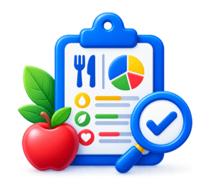 Calories and nutrition information icon