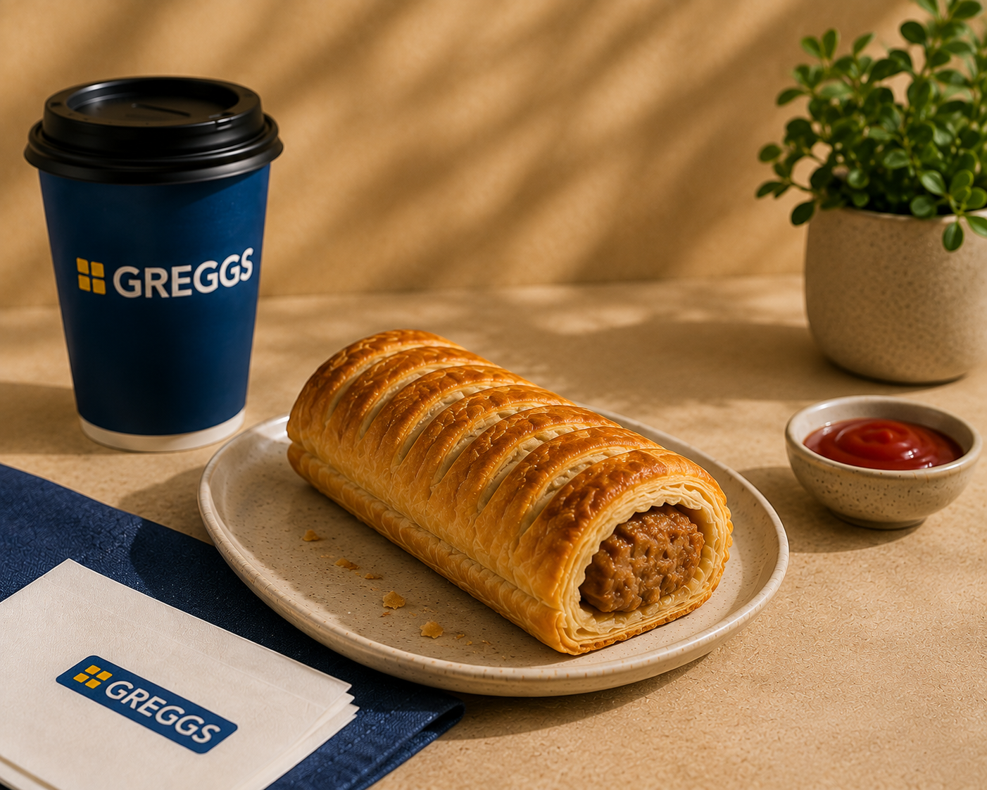 Greggs savouries and bakes selection